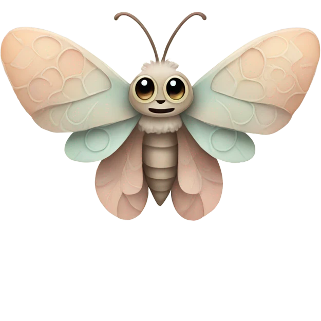 Cute moth emoji