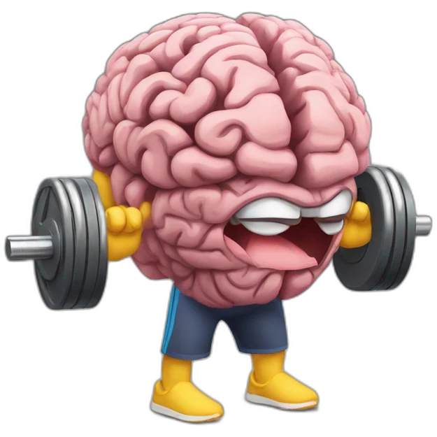 brains in the gym emoji