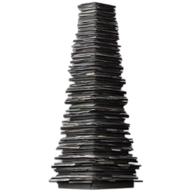 Tower made of VHS tapes emoji
