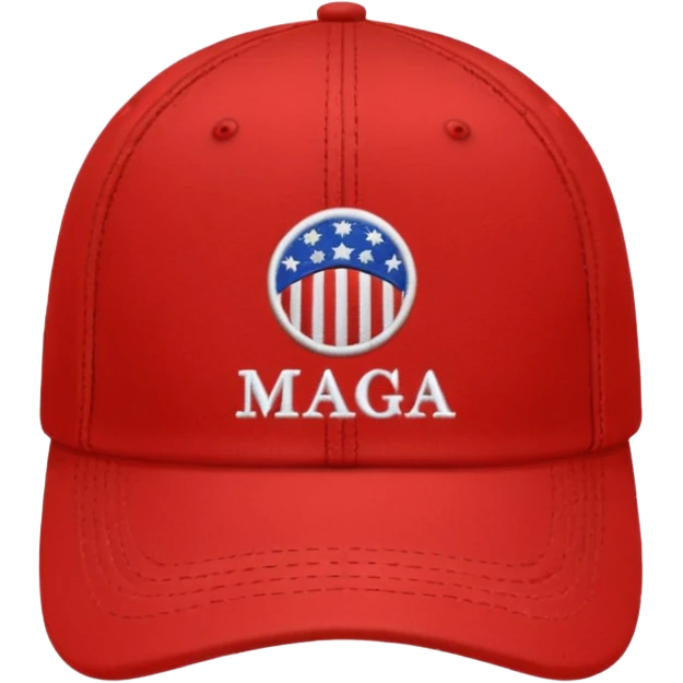 Hat with MAGA emoji
