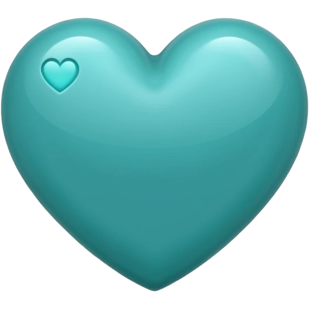 Teal heart emoji
