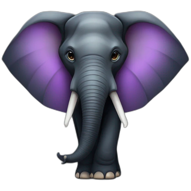 black-triangle  elephant emoji