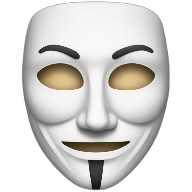 anonymous hackers mask emoji