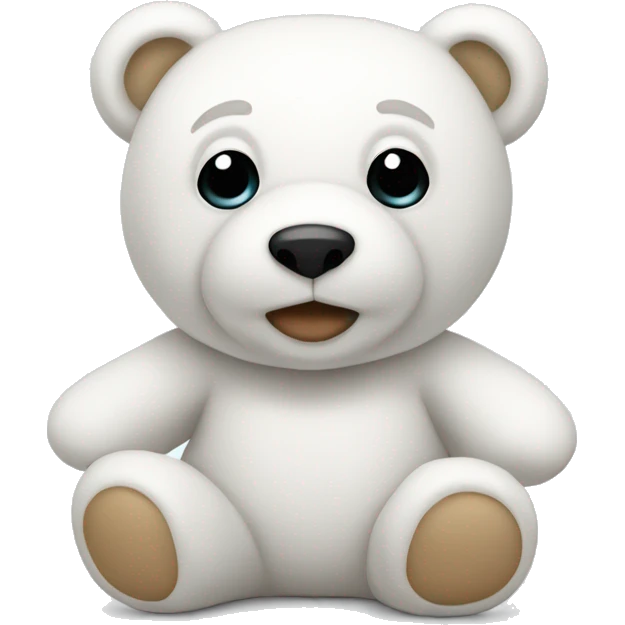 White teddy bear emoji