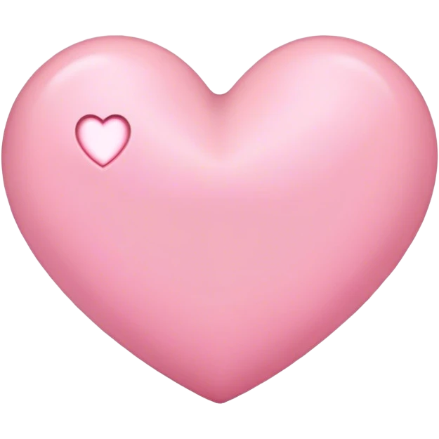 Нежно розовое сердце  emoji