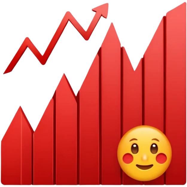 Chart going down emoji