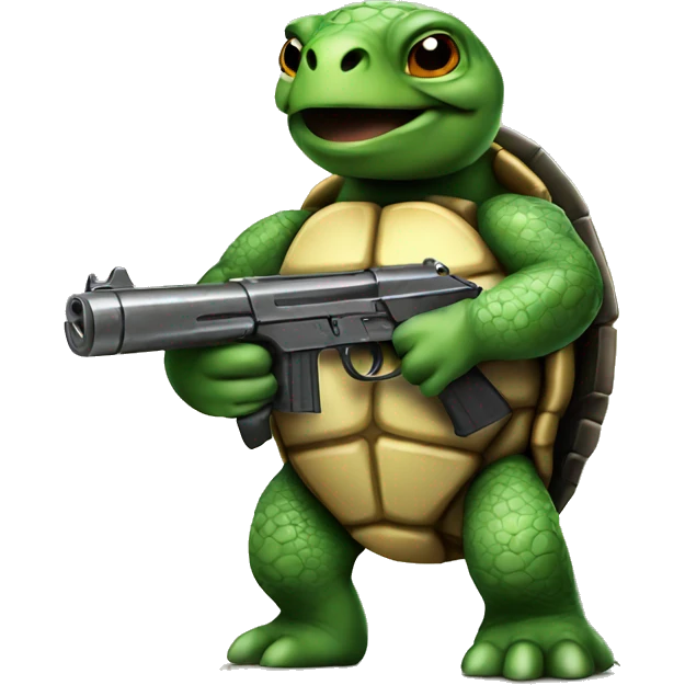 Turtle with gun emoji
