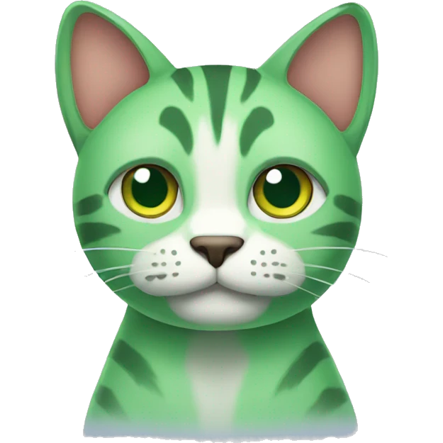 Green Cat emoji