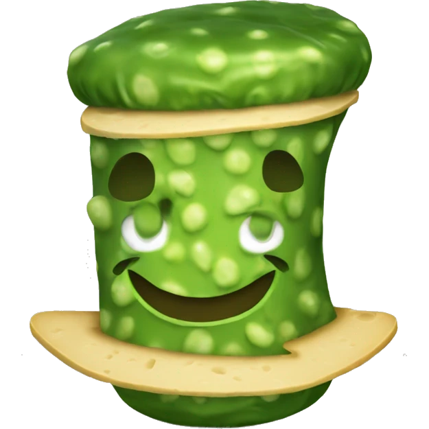 pickle cheese hat emoji