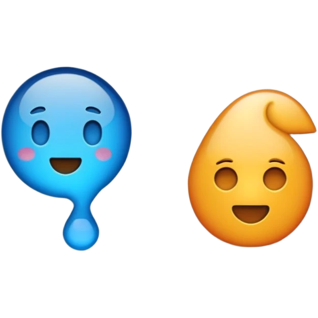 Иконки для оформления публикаций в цветах: оранжевый, синий, голубой emoji