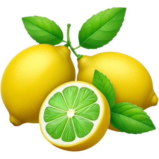 Lemon, Lime & Mint Fruit emoji