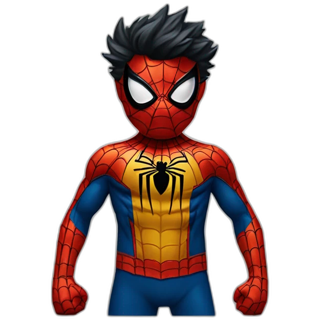 Spiderman with Wolverine color suit emoji