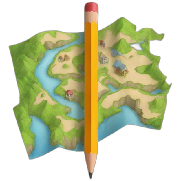 Map pencil emoji