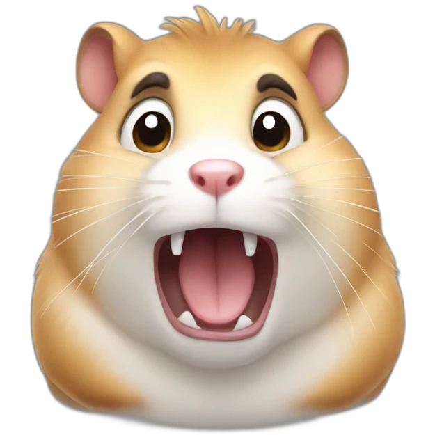 Very angry big hamster emoji