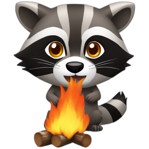 raccoon fire emoji | AI Emoji Generator