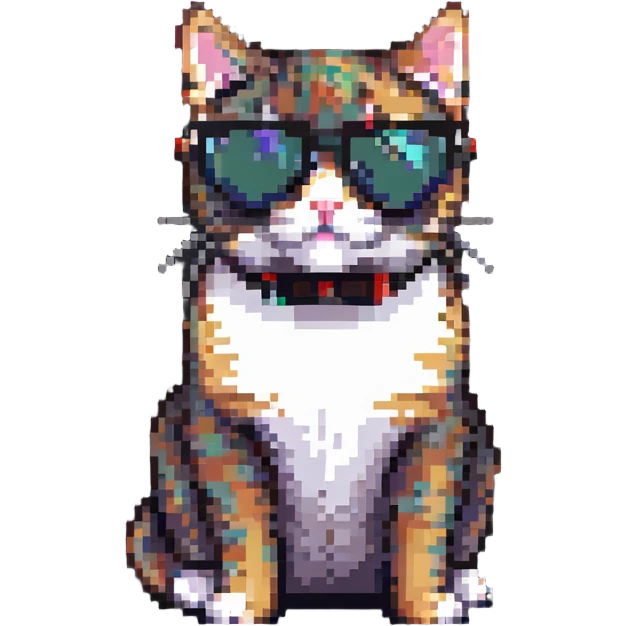 Cat wearing sunglasses emoji