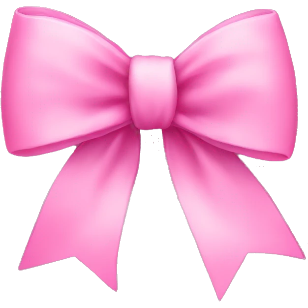 pink bow emoji