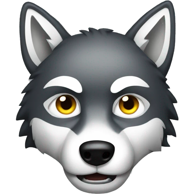 Wolf with a knife emoji