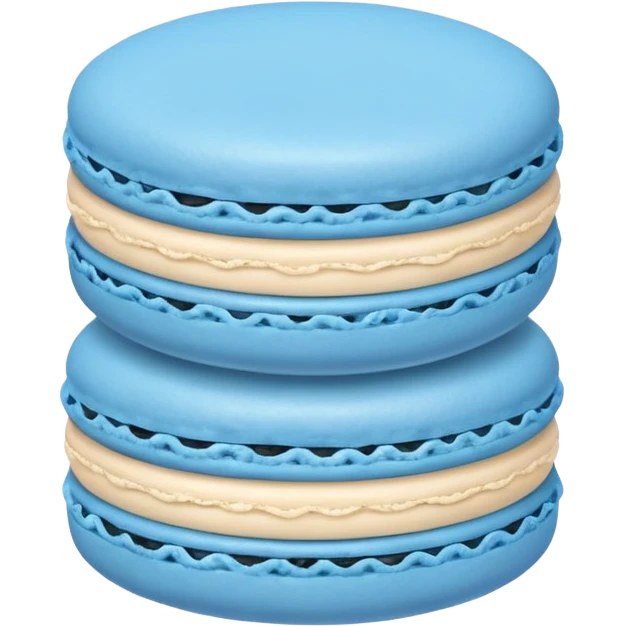 blue macaron emoji