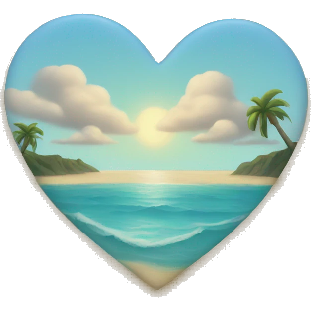 Beach Heart emoji