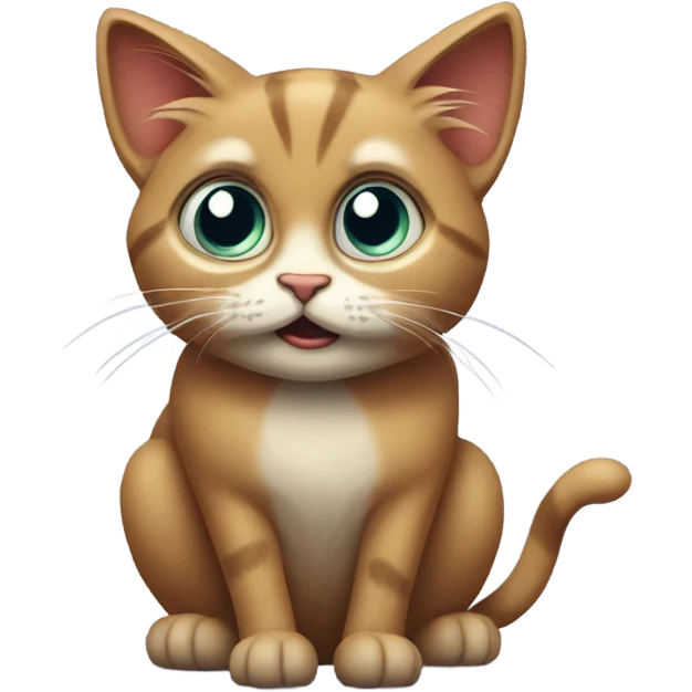 Scared cat emoji