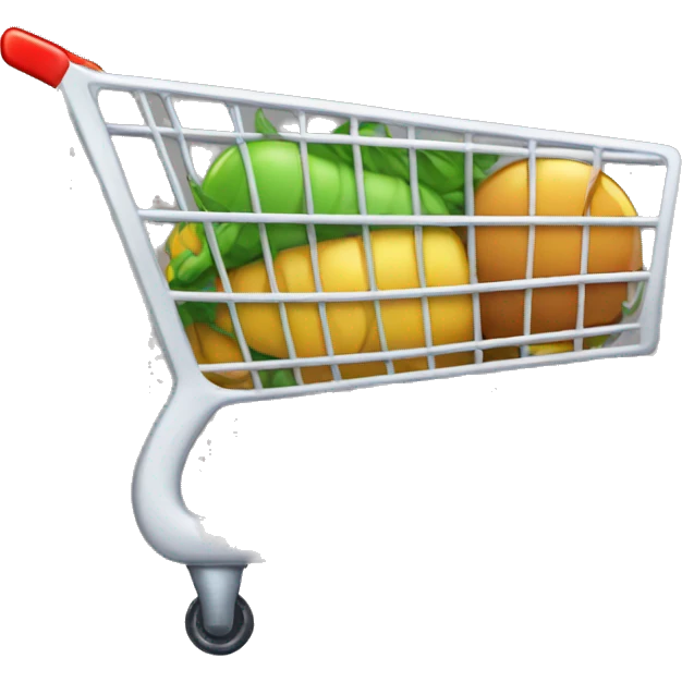 commerce cart with bug emoji
