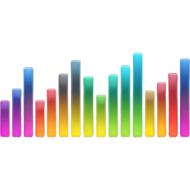 audio spectrum, the spectrum is black emoji