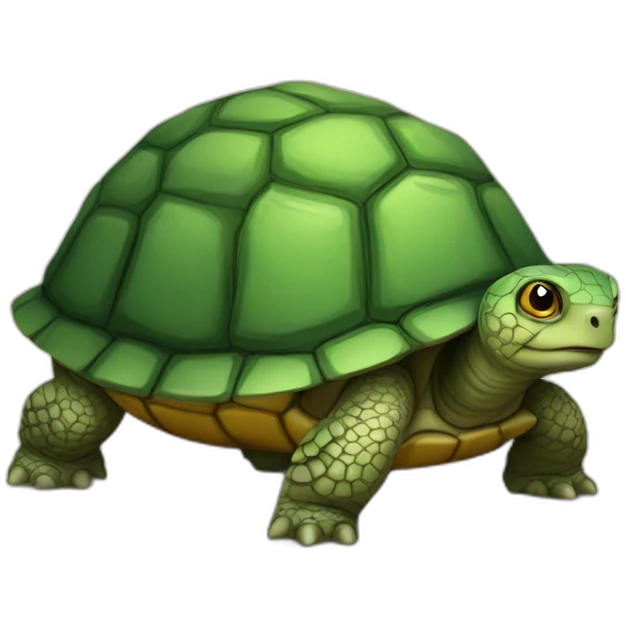 Chat sur une tortue emoji