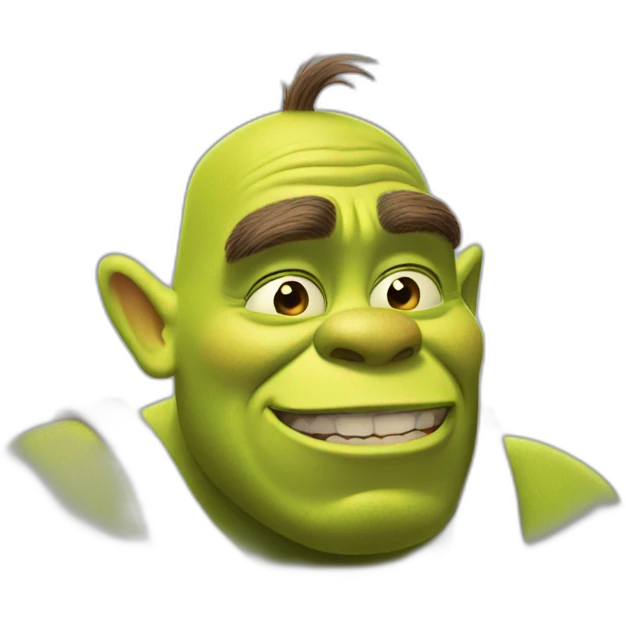 shrek scratching his head with one finger emoji