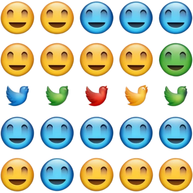 Mavi tik 12 köşeli yuvarlak emoji
