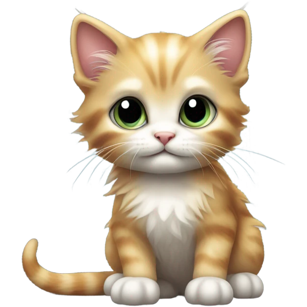Excited kitty emoji