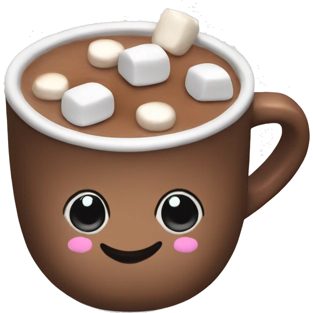 Hot chocolate with marshmallows emoji