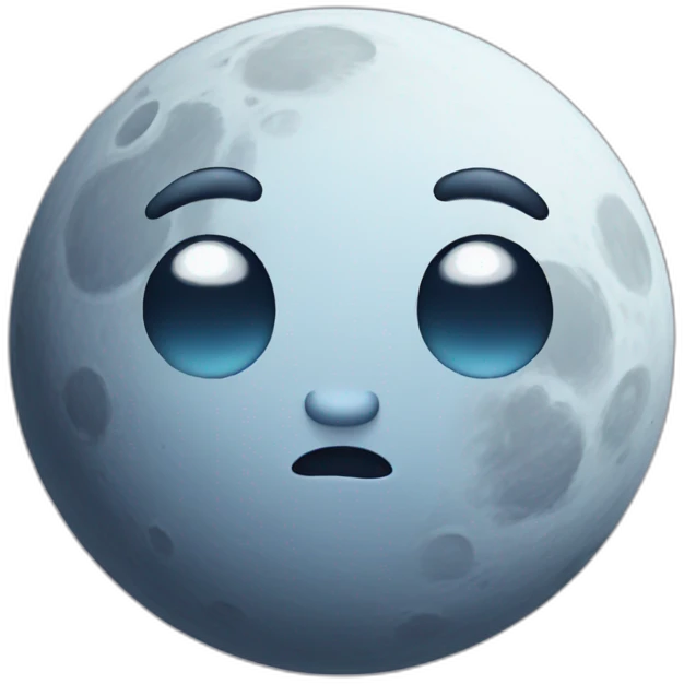 moon cute emoji