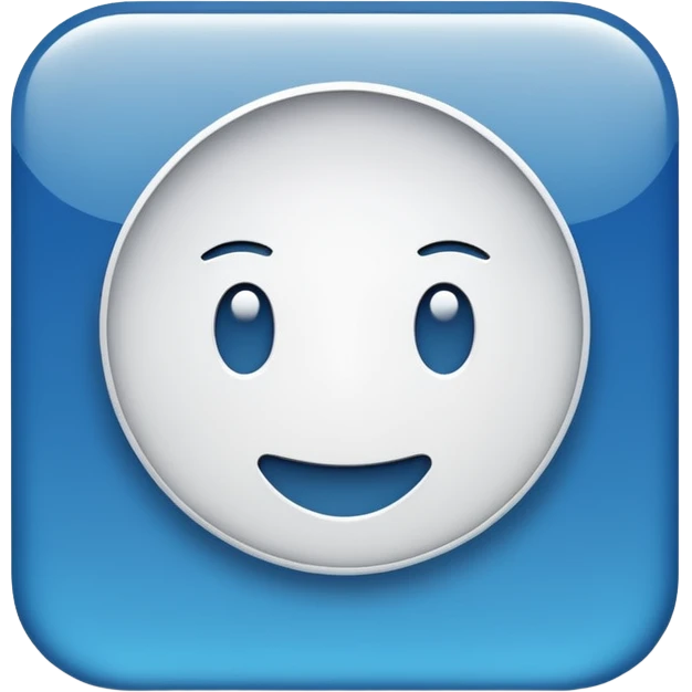 An app with a big text box emoji
