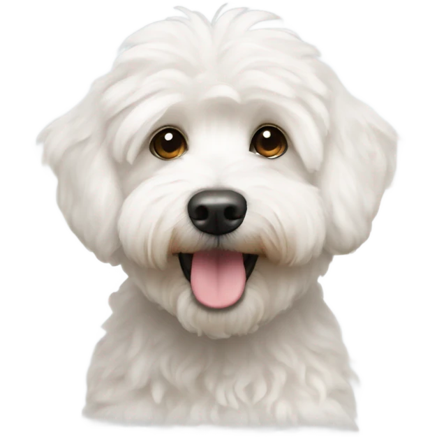 White malteepoodle emoji