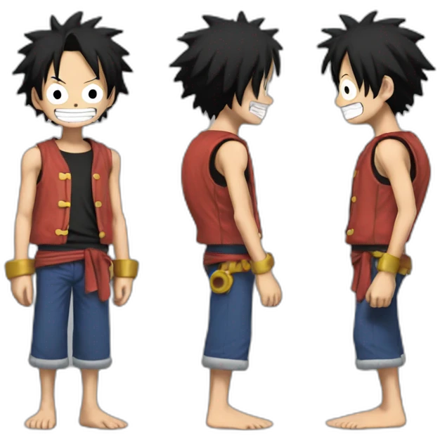 Luffy tank man emoji