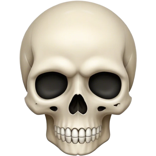 Skull that look like its was drawn very simple. dont make it to menacing emoji