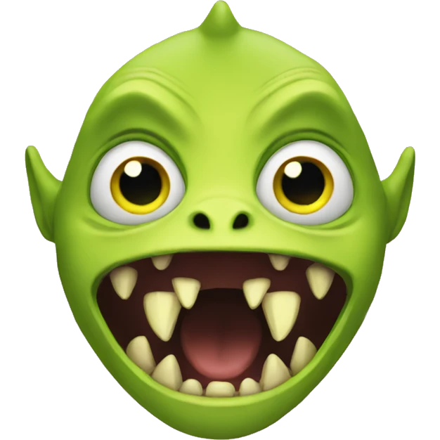 Scary sherk emoji
