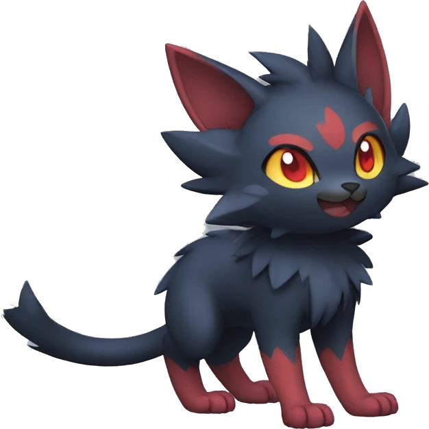 Litten-Zorua-Nargacuga-Fakemon-hybrid full body emoji | AI Emoji Generator