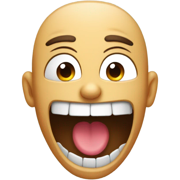 Mouth wide open emoji