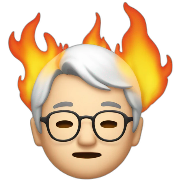 ojisan-on-fire emoji