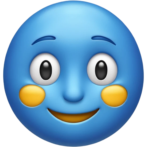 Like blue emoji 3D emoji