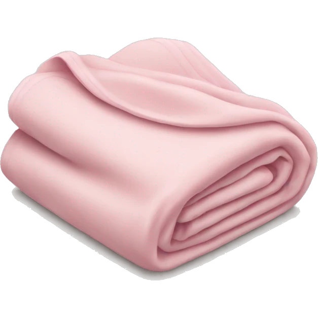 Light pink folded blanket  emoji