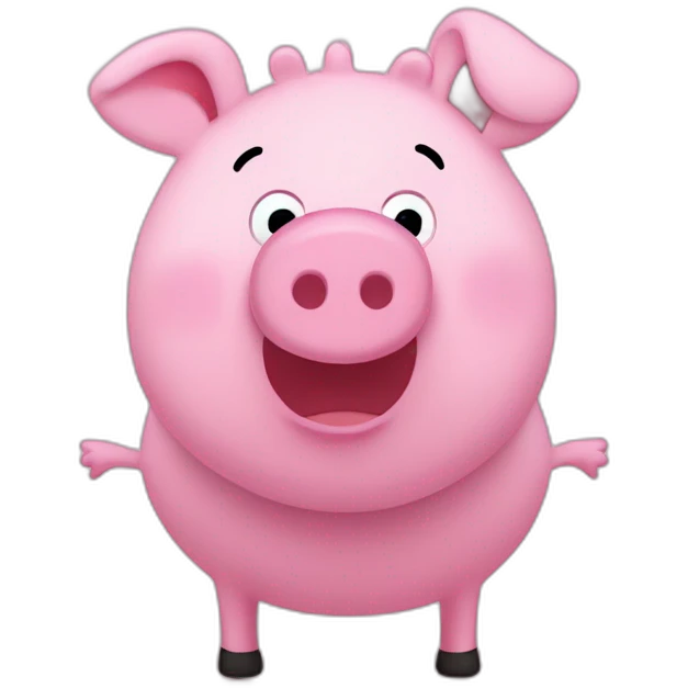 Cute peppa pig emoji