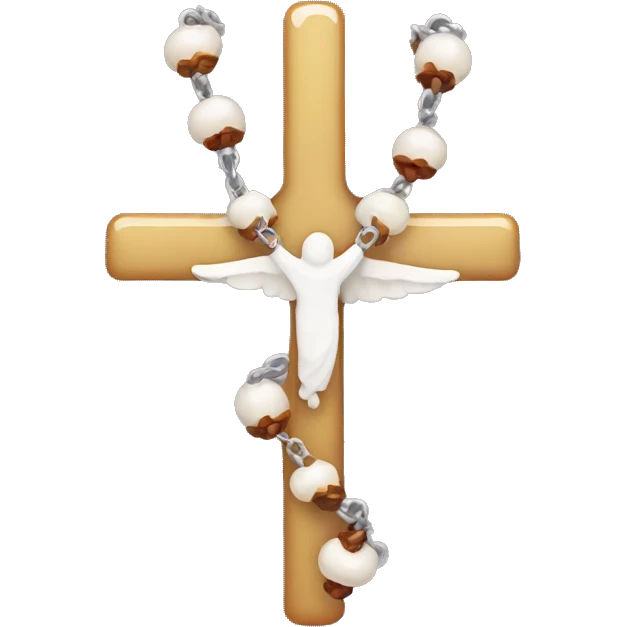 Rosary with praying hands  emoji