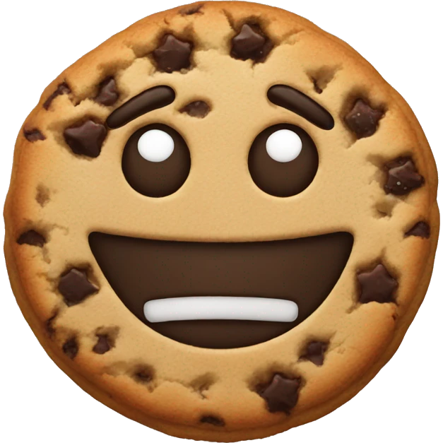 freaky cookie emoji
