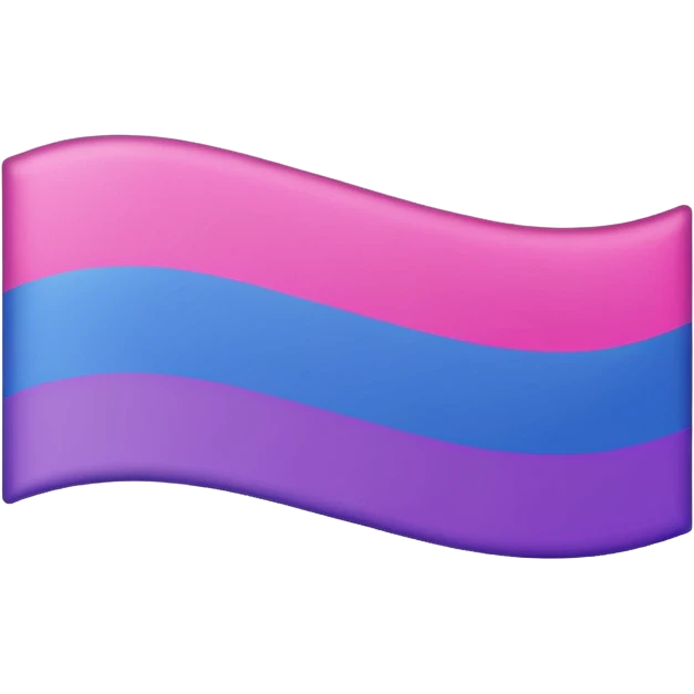Bisexual flag pink purple then blue emoji