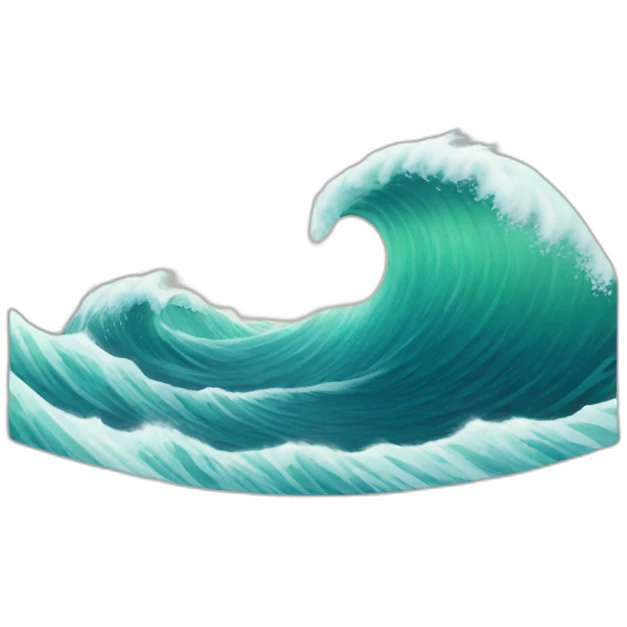 Wave emoji