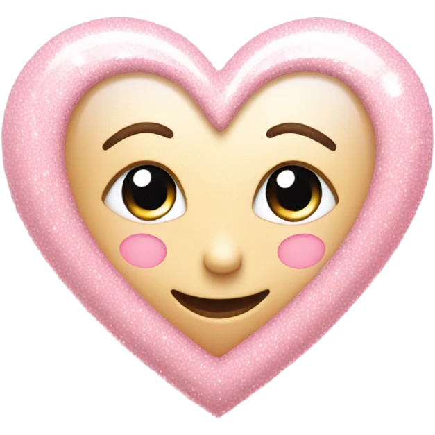 light pink heart with sparkles  emoji