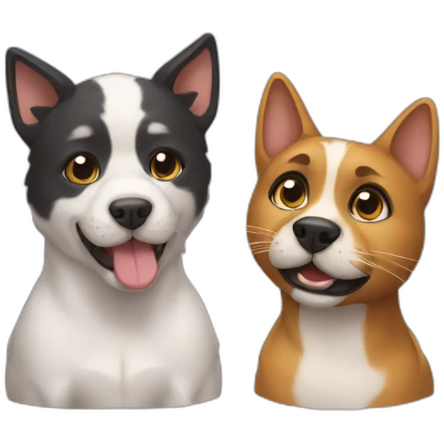 perro y gato emoji